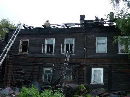 В Архангельске при пожаре погиб мужчина