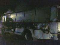 Минувшей ночью в Поморье сгорели пять автобусов