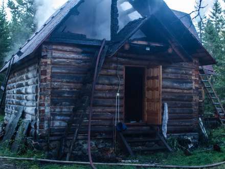 В Поморье сгорело две бани